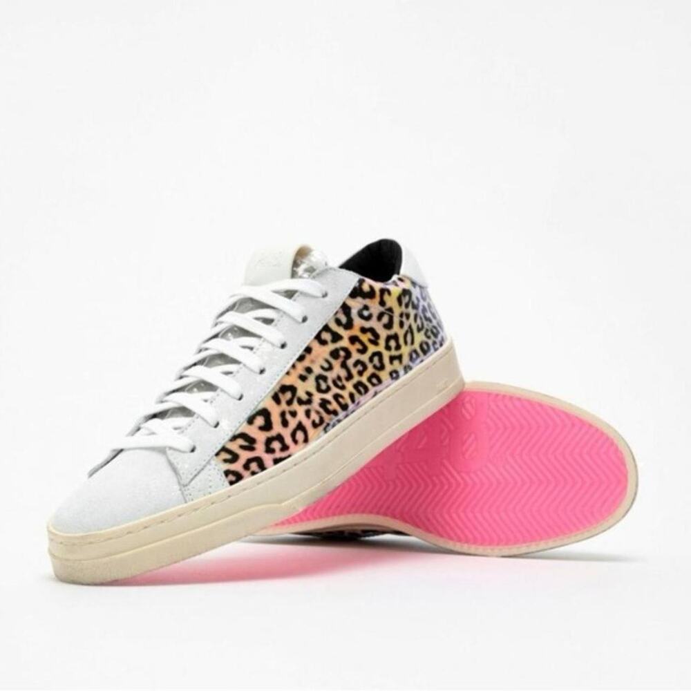 P448 jack leopard print hologram Low sz US 6